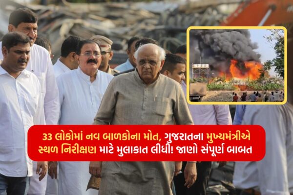 Nine children died among 33 people, Gujarat Chief Minister visited for site inspection! Know the full story
